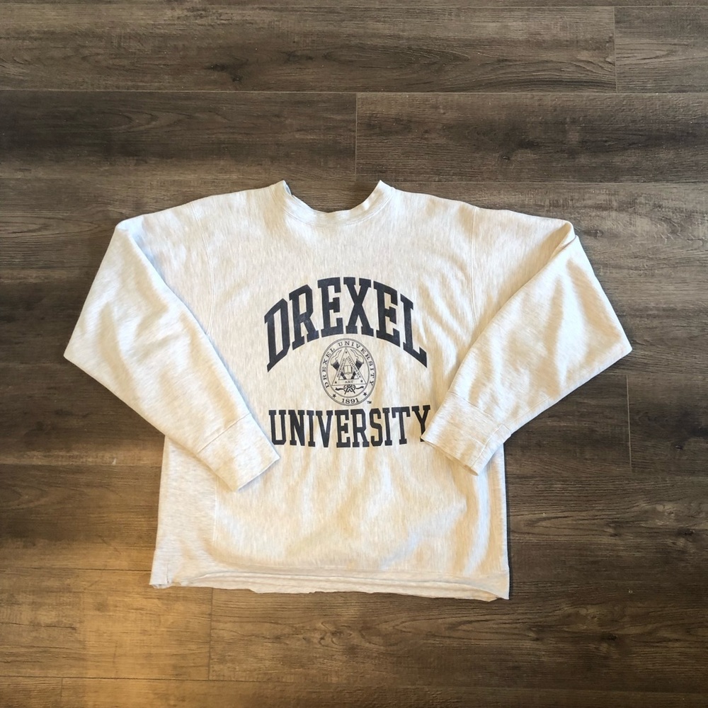 vintage drexel university crewneck XL